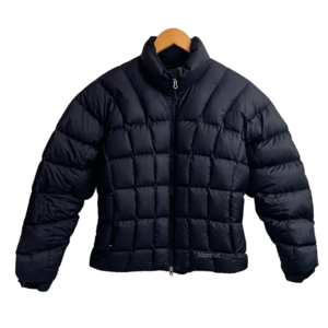Marmot Goose Down Puffer Coat Men's Jacket Size Small Y2K Bubble Black 650 Fill